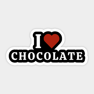 I Love Chocolate Sticker